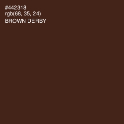 #442318 - Brown Derby Color Image
